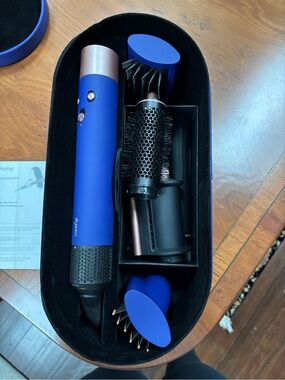 Dyson AirWrap Multi-Styler/Dryer Kit in Prussian Blue with Rose Gold Accents